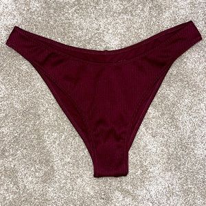 Express ribbed bikini bottom